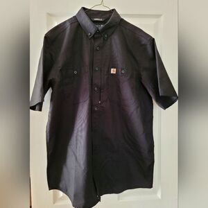 Carhartt Men's Black Rugged Flex Button Down Shirt